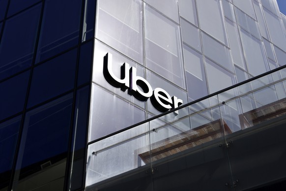 epa12285439 Uber Technologies Inc., signage on one of the campus buildings at the company?s headquarters in San Francisco, California, USA, 05 August 2025. Uber is scheduled to release their earnings  ...