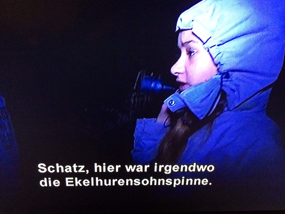 Das Dschungelcamp wird noch zum Bildungsfernsehen: Gabby entdeckt kurz vor ihrem Auszug eine neue Tierart.