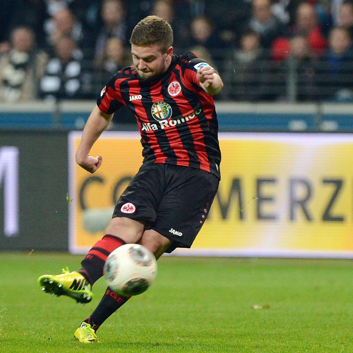 16.03.2014, xjhx, Fussball 1.Bundesliga, Eintracht Frankfurt - SC Freiburg, v.l. Marc Stendera (Eintracht Frankfurt)

16 03 2014 Football 1 Bundesliga Eintracht Frankfurt SC Freiburg v l Marc Eintra ...