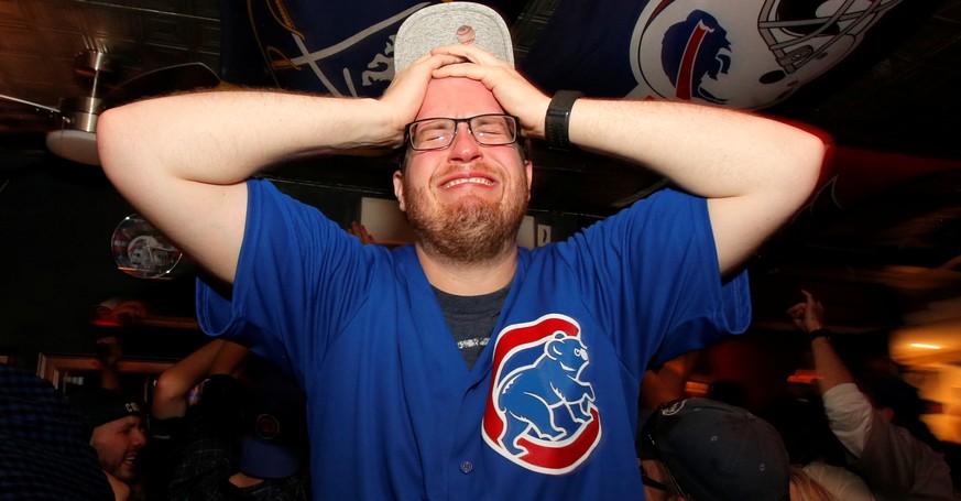 Fans of National League baseball team Chicago Cubs gathered to watch the game at Kelly&#039;s bar celebrate their Major League Baseball World Series game 7 victory against American League&#039;s Cleve ...