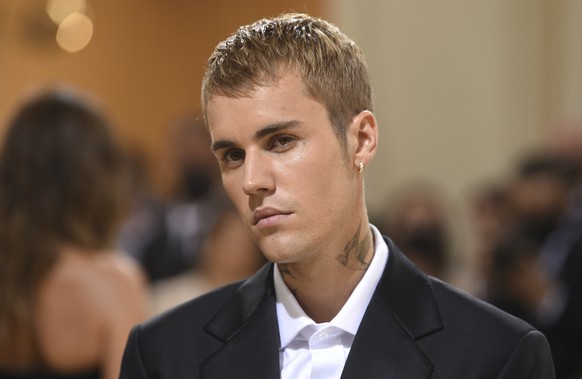 Justin Bieber attends The Metropolitan Museum of Art&#039;s Costume Institute benefit gala celebrating the opening of the &quot;In America: A Lexicon of Fashion&quot; exhibition on Monday, Sept. 13, 2 ...