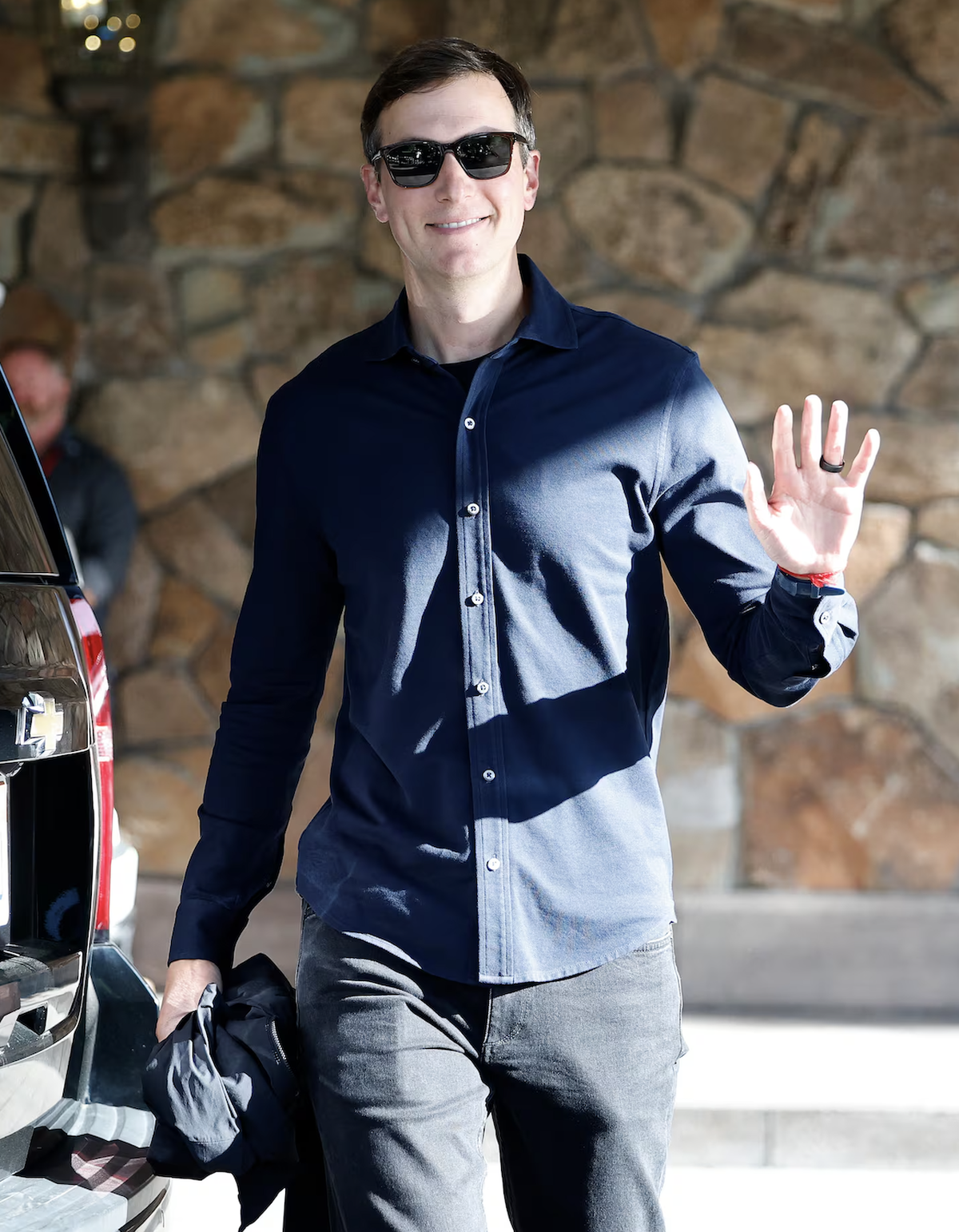 Jared Kushner, 44 ans, désormais à la tête d'un fonds d'investissement, était également présent.