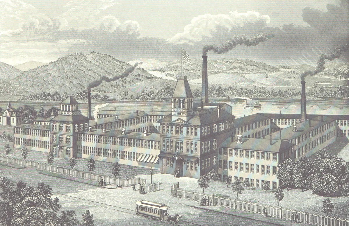 Dans les années 1870, l’industrie horlogère jurassienne subit la concurrence américaine. Par exemple celle de l’American Watch Company, dans le Massachusetts.
https://commons.wikimedia.org/wiki/File:L ...