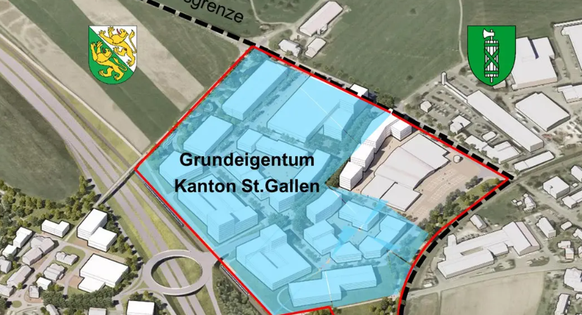Der Kanton St.Gallen will seine Grundstücke auf dem Gebiet der Politischen Gemeinde Münchwilen an den Kanton Thurgau verkaufen.