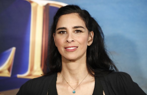 epa10494634 US comedian Sarah Silverman attends the premiere for the television series 'History of the World, Part II' at the Hollywood Legion Theater in Los Angeles, California, USA, 27 Feb ...