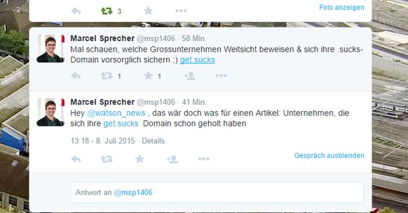 watson-User Marcel Sprecher hat uns auf die Story aufmerksam gemacht.