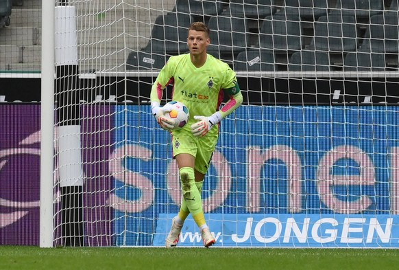 Torwart Jonas Omlin Borussia Moenchengladbach 05.08.2023, Fussball GER, Saison 2023/24, 1. Bundesliga, Testspiel, Borussia M�nchengladbach - HSC Montpellier Moenchengladbach Borussia Park Nordrhein We ...