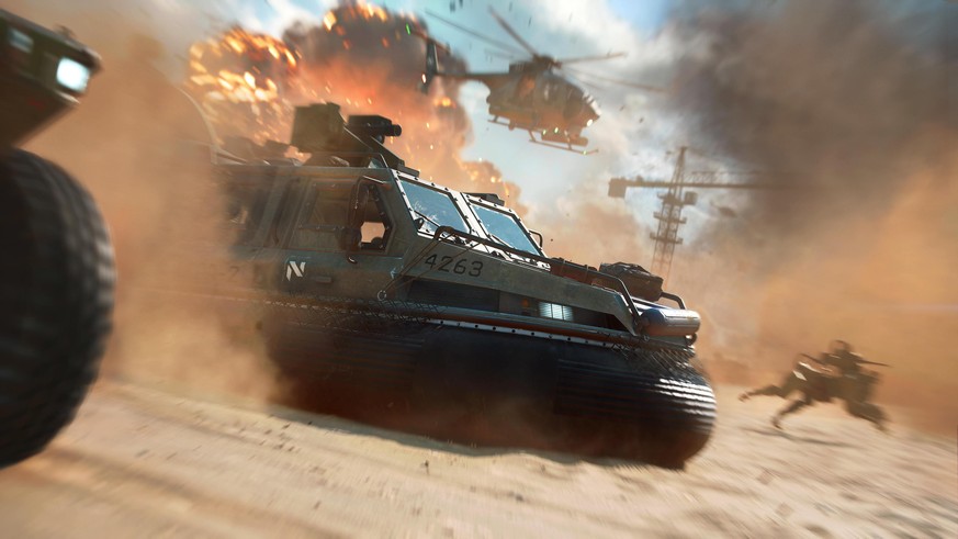 «Battlefield 2042» setzt auf Online-Multiplayer und kommt ohne klassische Solo-Kampagne aus.