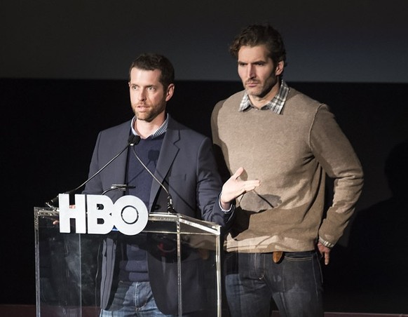 D. B. Weiss und David Benioff, die Schöpfer von Game of Thrones

https://commons.wikimedia.org/wiki/File:D._B._Weiss_and_David_Benioff.jpg