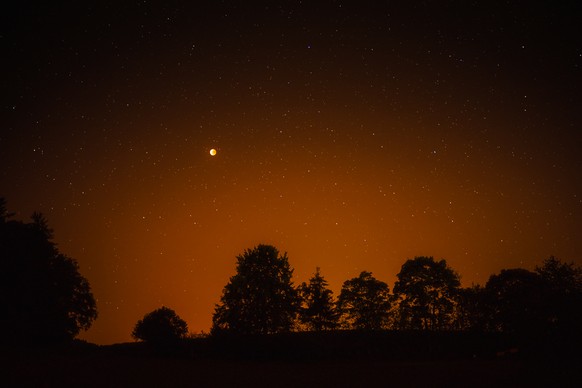 Der Blutmond über dem luzernischen Reiden