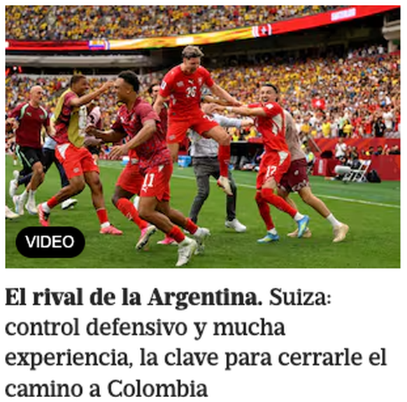 «Argentiniens Gegner. Die Schweiz: Defensive Stabilität und viel Erfahrung – der Schlüssel, um Kolumbien den Weg zu versperren»
