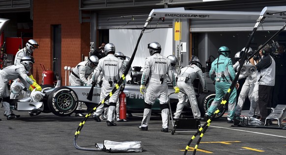 Zurück in die Box heisst es für Hamilton in Belgien.