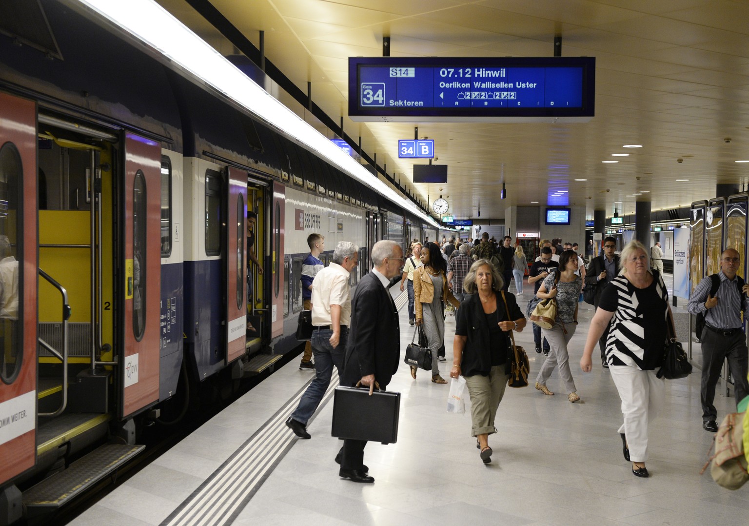 Durchmesserlinie: Bahnhof Löwenstrasse in Zürich.