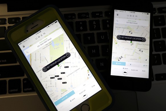 Uber-App: Der kalifornische Start-Up ist in 50 Ländern aktiv und weist einen Wert von 40 Milliarden Dollar aus.