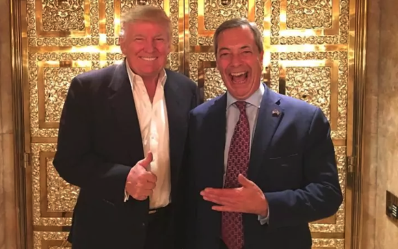 Verwandte im Geist: Donald Trump und Nigel Farage.