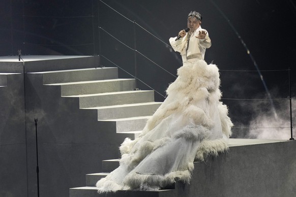 Sheldon Riley from Australia singing &#039;Not The Same&#039; performs during rehearsals at the Eurovision Song Contest in Turin, Italy, Wednesday, May 11, 2022. (AP Photo/Luca Bruno)