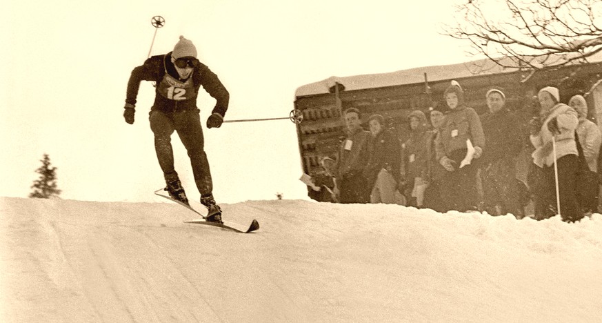 09.01.1954: Wie die Lauberhorn-Abfahrt in Wengen zu ihrem Österreicherloch kam