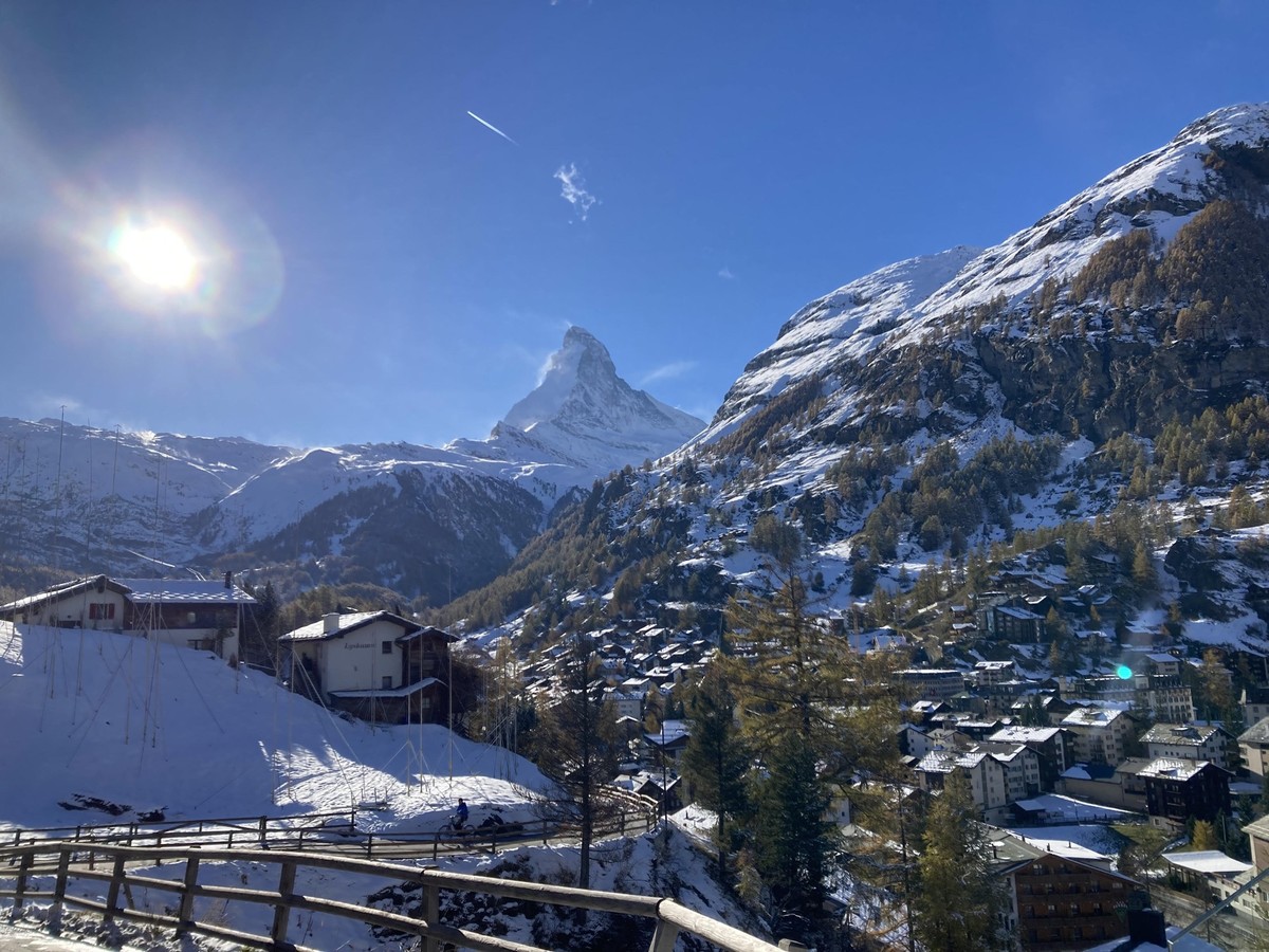 Prachtswetter in Zermatt – gefahren wird trotzdem nicht.