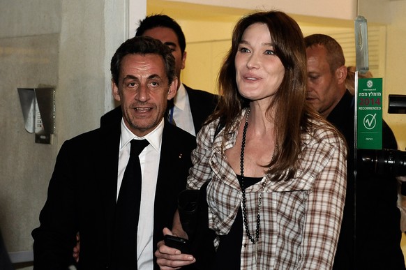 Nicolas Sarkozy und Carla Bruni am 25. Mai in Tel Aviv.