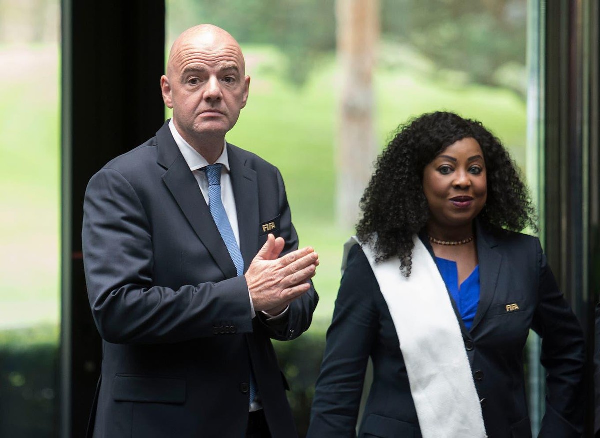 Fifa-Generalsekretärin Fatma Samoura steht meist im Schatten von Gianni Infantino.