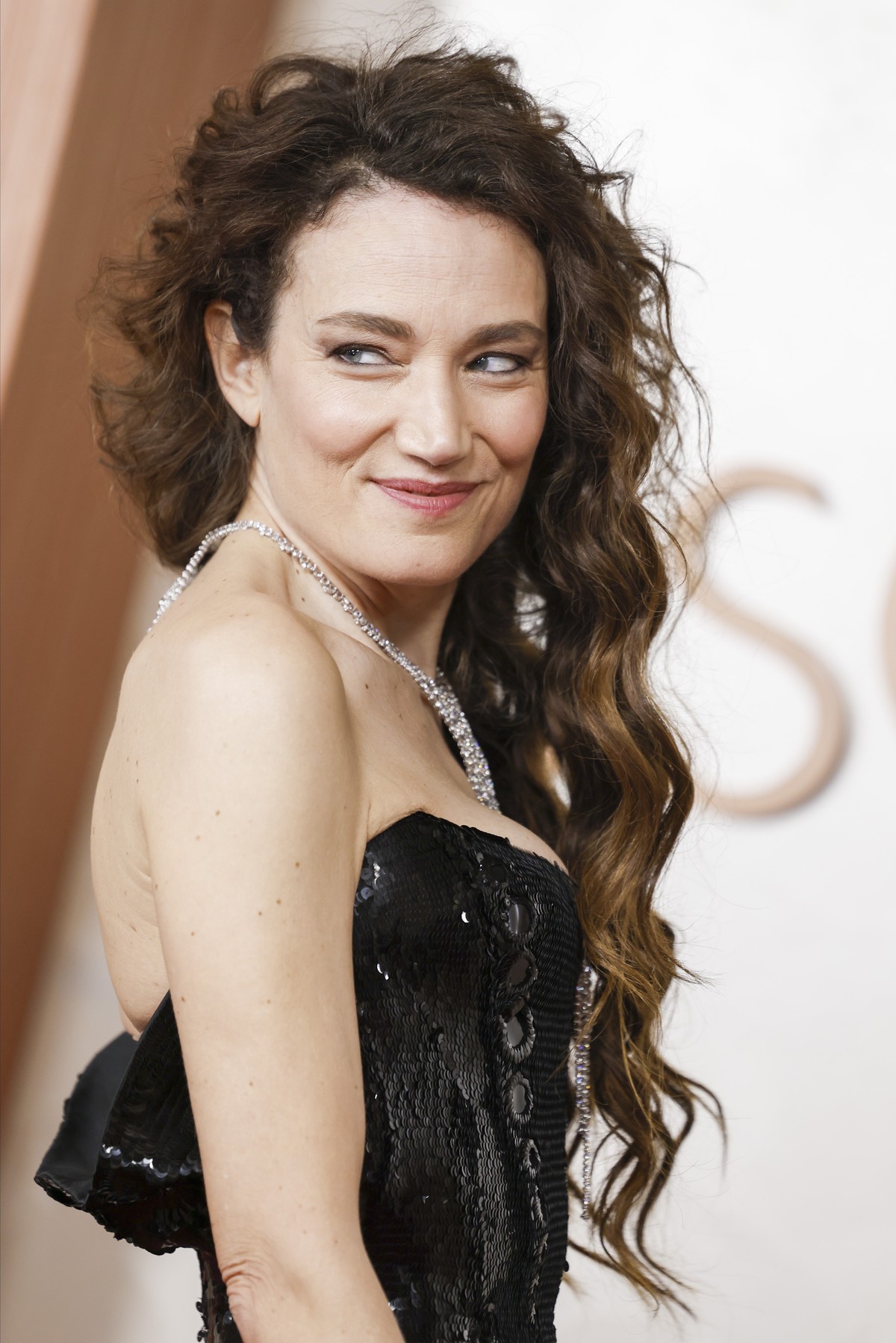 epa11935995 French filmmaker Coralie Fargeat arrives on the red carpet during the 97th annual Academy Awards ceremony at the Dolby Theatre in the Hollywood neighborhood of Los Angeles, California, USA ...