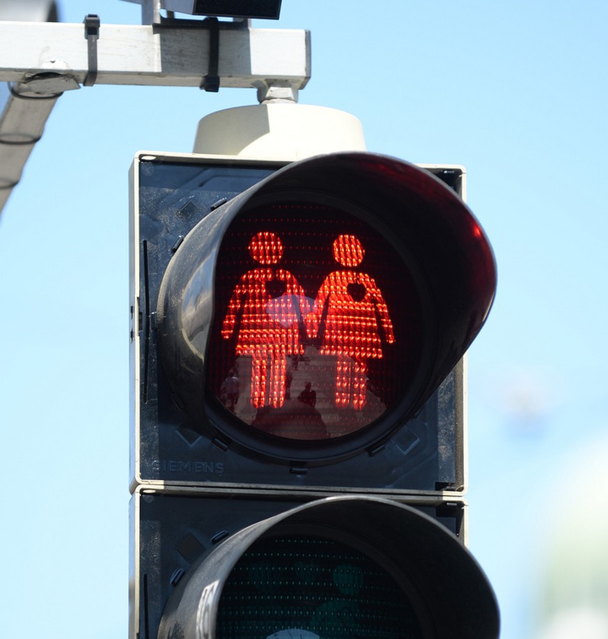 Wie süss ist das denn! Wien bringt sich mit homosexuellen Ampeln in ESC-Stimmung