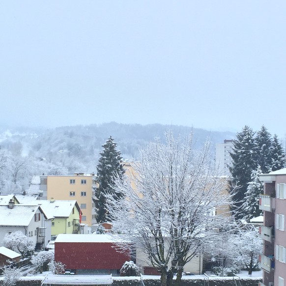 Watson-User Siebi schickt uns dieses Winterbild aus Emmenbrücke im Kanton Luzern.