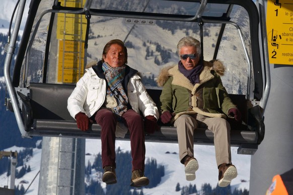 EXCLUSIVE Valentino EXCLUSIVE Special Price 174810 2013 12 28 Gstaad Switzerland Garavani, Valentino Clemente Ludovico Valentino Giammetti, Giancarlo PUBLICATIONxNOTxINxFRAxBEL Copyright: xFGx STAR_17 ...