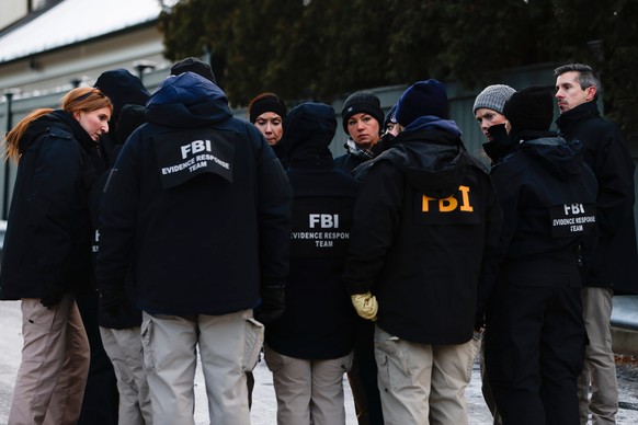FBI agents survey Cooke St. in Providence, R.I., two days after a shooting occurred on Brown University's campus, Monday, Dec. 15, 2025. (Lily Speredelozzi/The Sun Chronicle via AP)
Brown Univers ...
