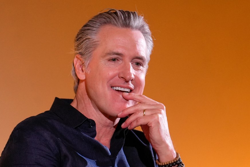 California Gov. Gavin Newsom pauses while discussing environmental issues in San Francisco, Tuesday, Sept. 29, 2026. (AP Photo/Rich Pedroncelli)
California Newsom