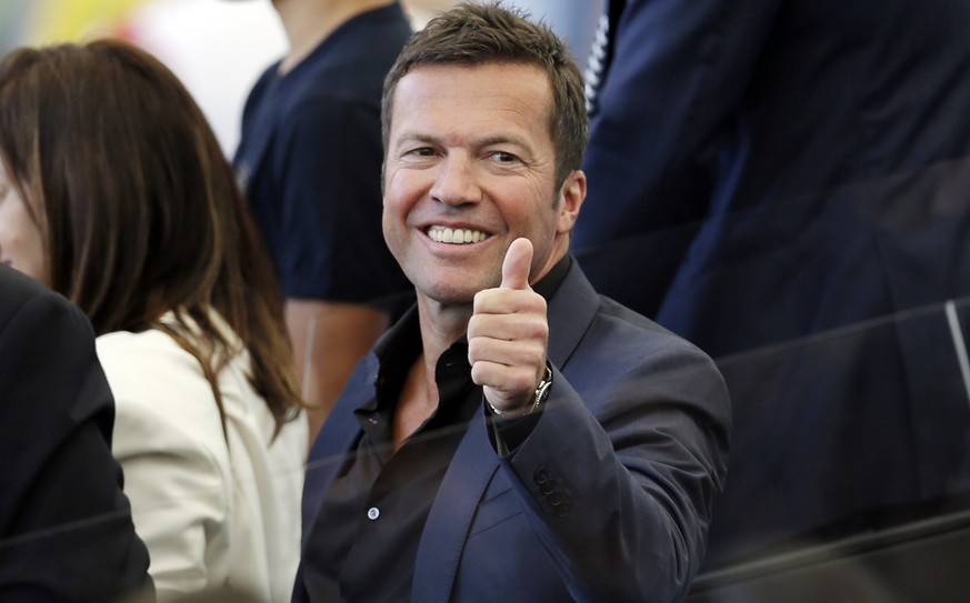 Former soccer player Lothar Matthaus from Germany, arrives to attend the World Cup final soccer match between Germany and Argentina at the Maracana Stadium in Rio de Janeiro, Brazil, Sunday, July 13,  ...