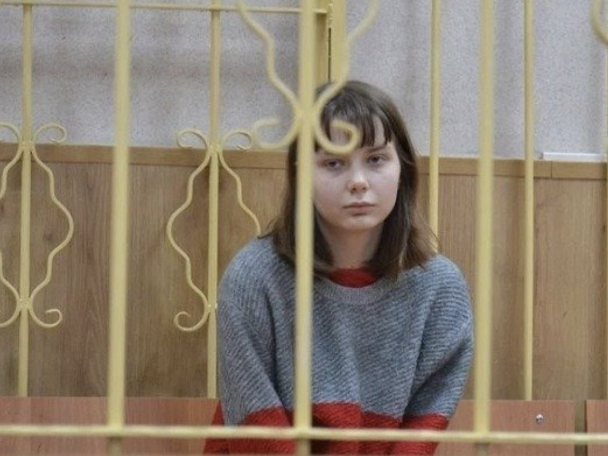 Olesya Krivtsova, 19 ans, en détention provisoire.