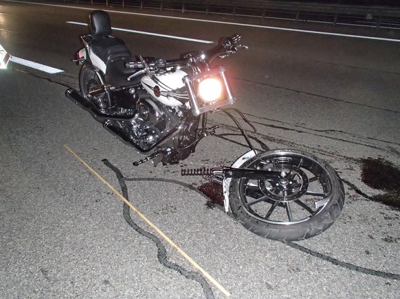 Der Fahrer der Harley Davidson musste schwer verletzt ins Spital gebracht werden.&nbsp;