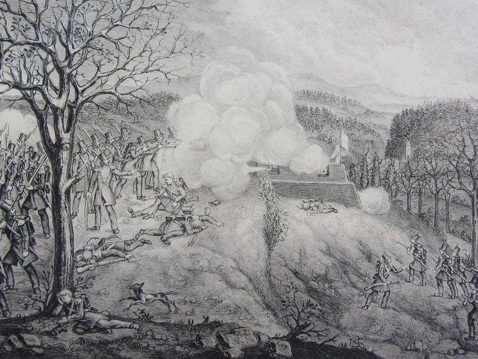 Gefecht an der Schanze St. Jacques bei Bertigny, 13. November 1847.