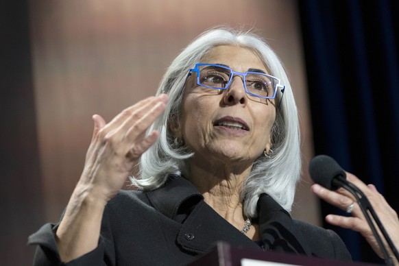 White House Office of Science and Technology Director Arati Prabhakar speaks at the Democracy Summit, Thursday, March 30, 2023, at the Convention Center in Washington. (AP Photo/Jacquelyn Martin)
Arat ...