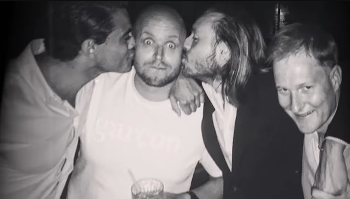 Spotify-Gründer Daniel Ek (2. von links) beim Feiern mit Freunden.