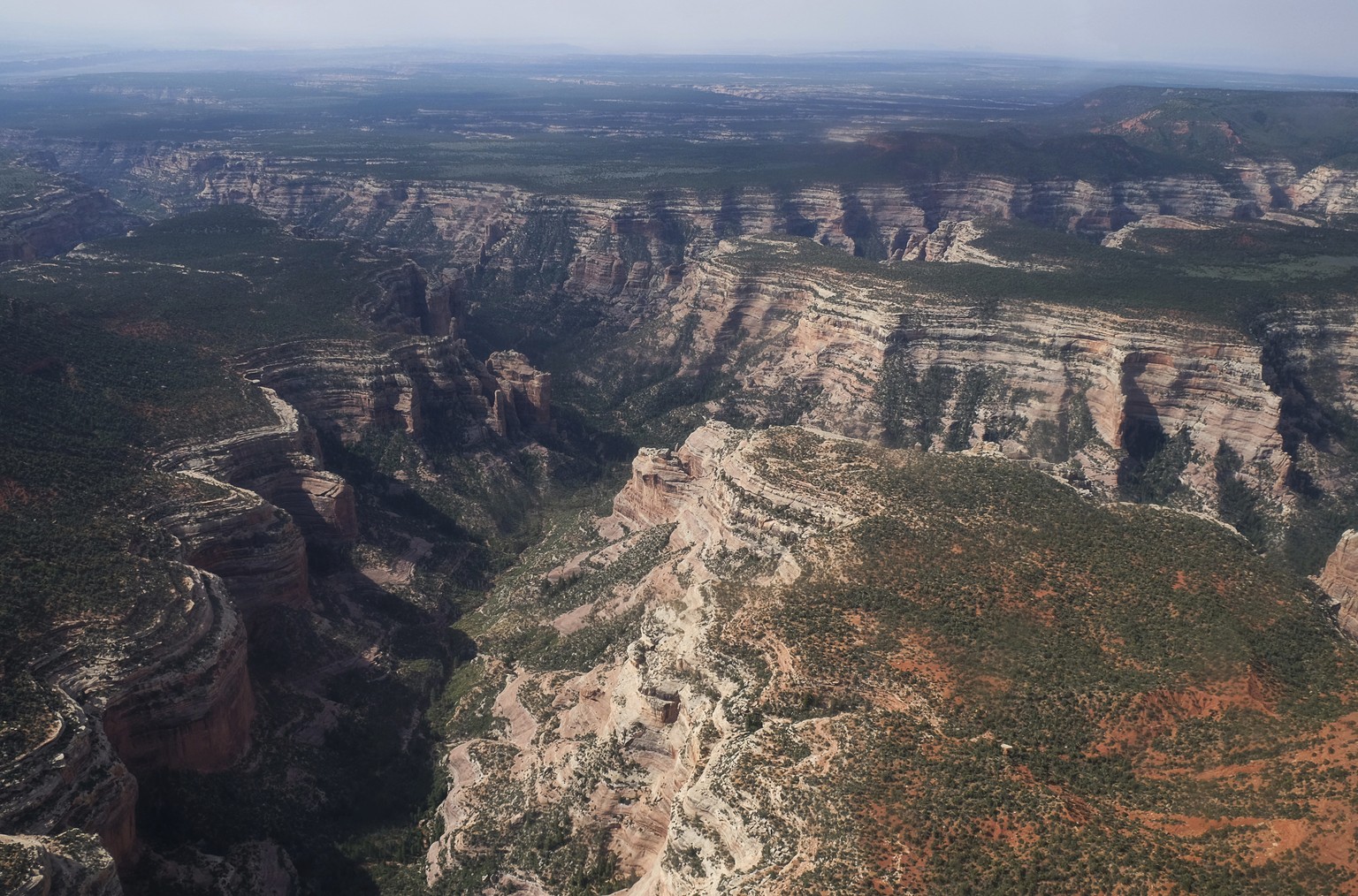 FILE - This May 8, 2017, file photo shows Arch Canyon within Bears Ears National Monument in Utah. President Donald Trump is expected to announce Monday, Dec. 4, plans to shrink Bears Ears National Mo ...