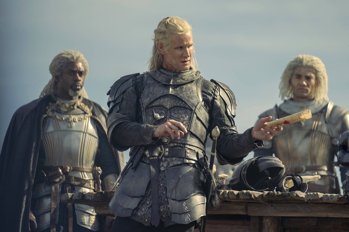 Wil Johnson, Matt Smith, Theo Nate, House of the Dragon 2022. Photo credit: HBO Max/THA PUBLICATIONxINxGERxSUIxAUTxONLY Copyright: xx 34360-075THA