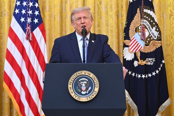 President Donald Trump speaks in the East Room of the White House, Thursday, July 16, 2026, in Washington. (Saul Loeb/Pool via AP)
Trump Speech
