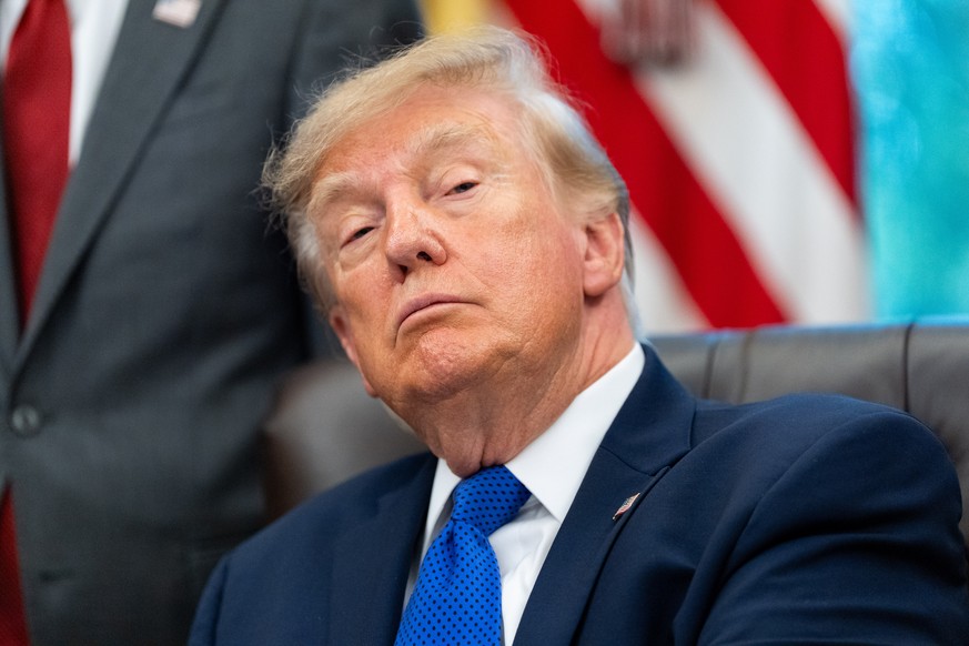 President Donald Trump speaks in the Oval Office of the White House, Monday, Sept. 28, 2026, in Washington. (AP Photo/Alex Brandon)
Donald Trump