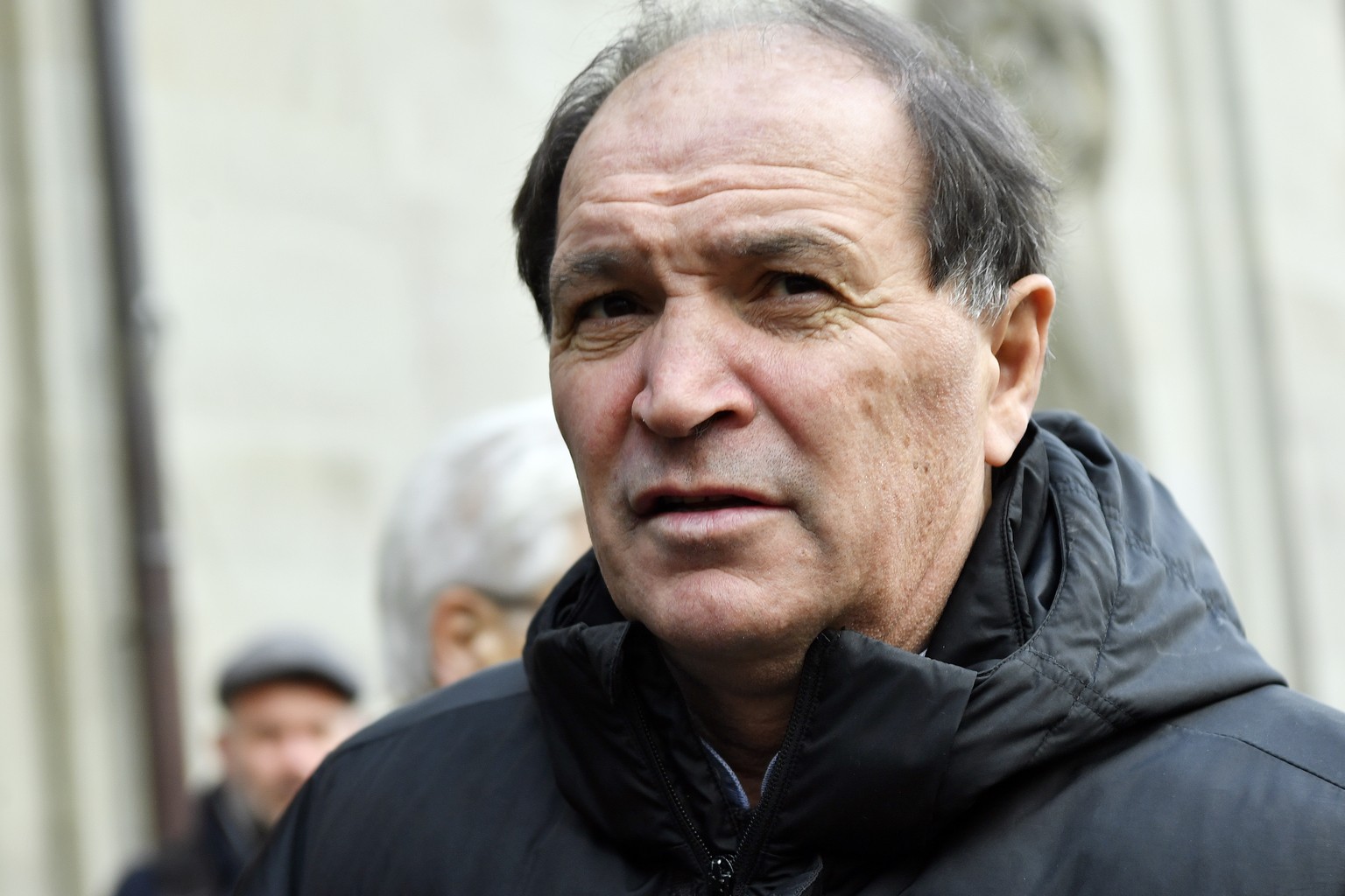 Trainer Raimondo Ponte an der oeffentlichen Gedenkfeier fuer Fussball-Legende Koebi Kuhn im Zuercher Grossmuenster am Freitag, 13. Dezember 2019. (KEYSTONE/Walter Bieri)