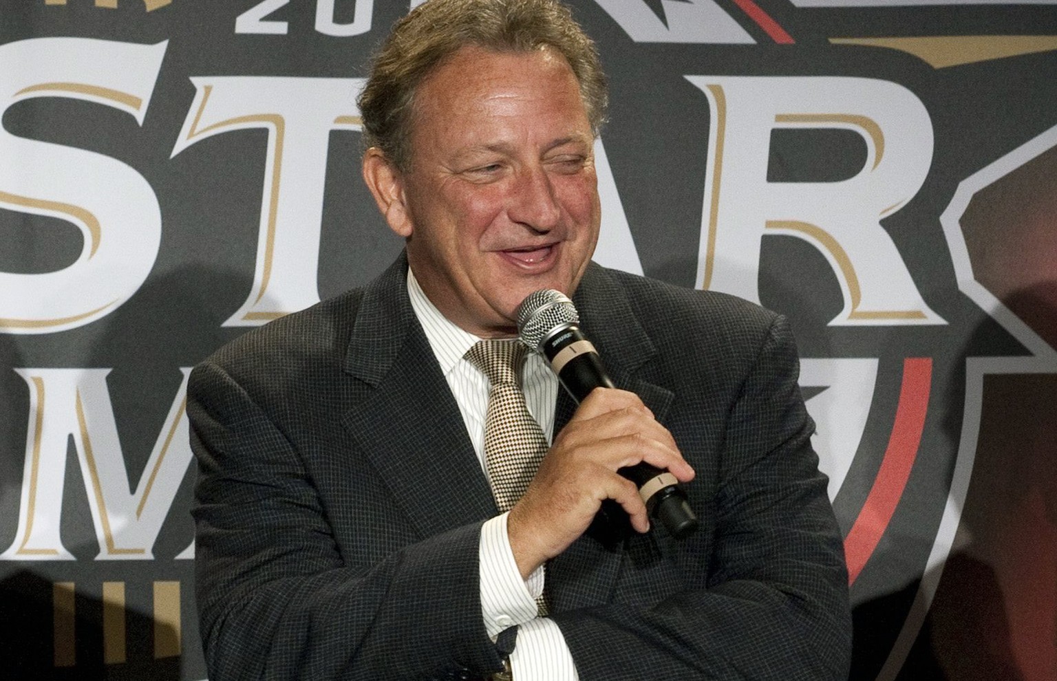 FILE - In this Sept. 15, 2010, file photo, Ottawa Senators owner Eugene Melnyk speaks during a news conference in Ottawa, Ontario. Melnyk has a few new priorities following a life-saving liver transpl ...