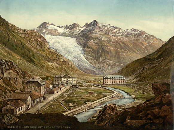 P.Z. Gletsch mit Rhonegletscher