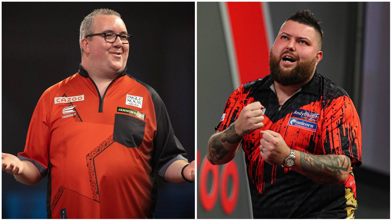 Stephen Bunting und Michael Smith.