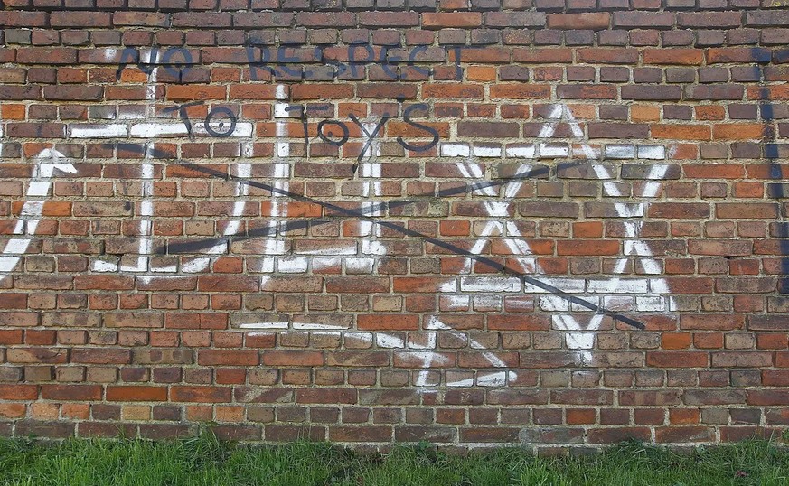 Antisemitische Sprayerei an einer Mauer: Auch in Schulen kommt es vermehrt zu ähnlich gelagerten Vorfällen.