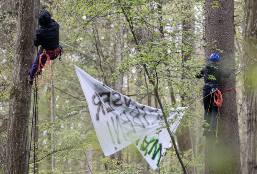 Waldbesetzer in Rümlang ZH (April 2023).