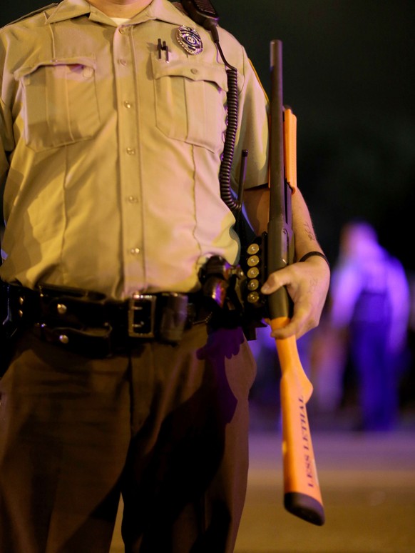 Die Polizei ist in Ferguson omnipräsent.