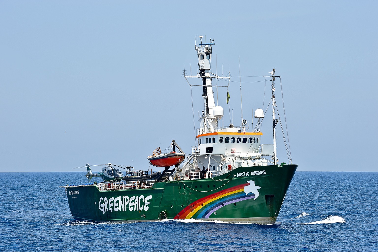 Das Schiff «Arctic Sunrise» mitsamt Mannschaft wurde von den russischen Behörden konfisziert.