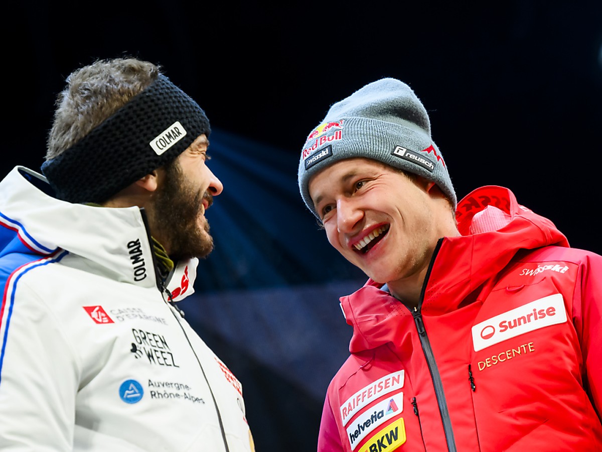 Marco Odermatt (� droite) et Cyprien Sarrazin reprennent leur duel ce week-end � Beaver Creek