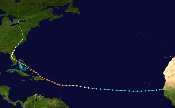Verlauf des Okeechobee-Hurrikans (1928).
https://de.wikipedia.org/wiki/Okeechobee-Hurrikan_(1928)#/media/Datei:1928_Okeechobee_hurricane_track.png